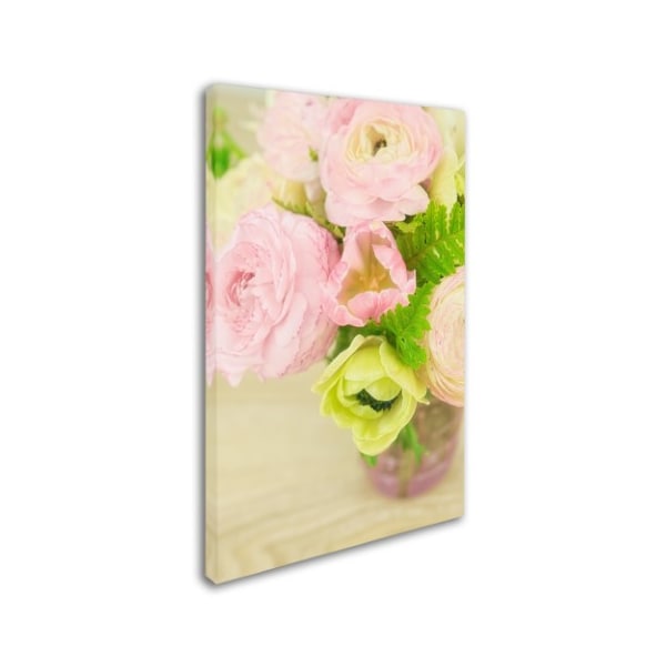 Cora Niele 'Pink And Lime Spring Bouquet Iii' Canvas Art,30x47